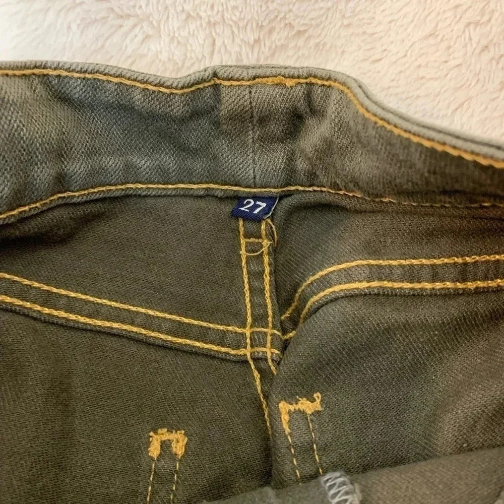 NWOT High Rise Green Carmar Denim Jeans sz 27 - Picture 2 of 7